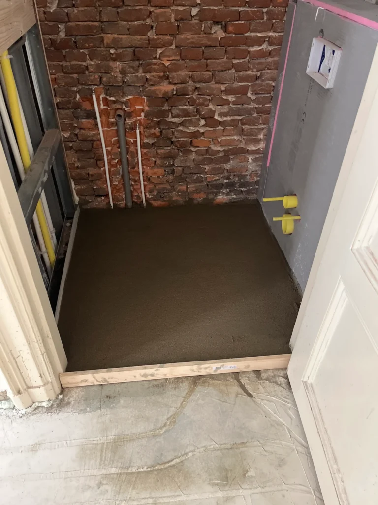 nieuw waterafvoer en elektra